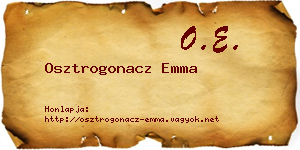 Osztrogonacz Emma névjegykártya